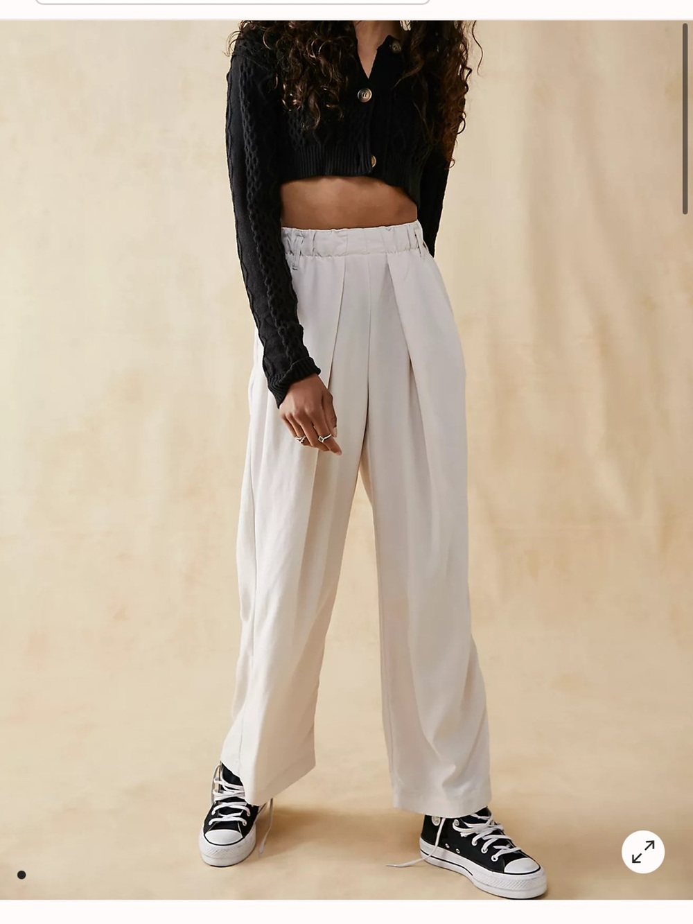 Free People Nothin' To Say Pleated Trousers size medium